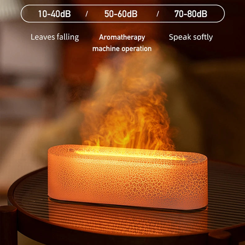 7Colorful Flame Diffuser USB Air Humidifier Aromatherapy Essential for Home Oil Diffuser Fragrance Diffuser