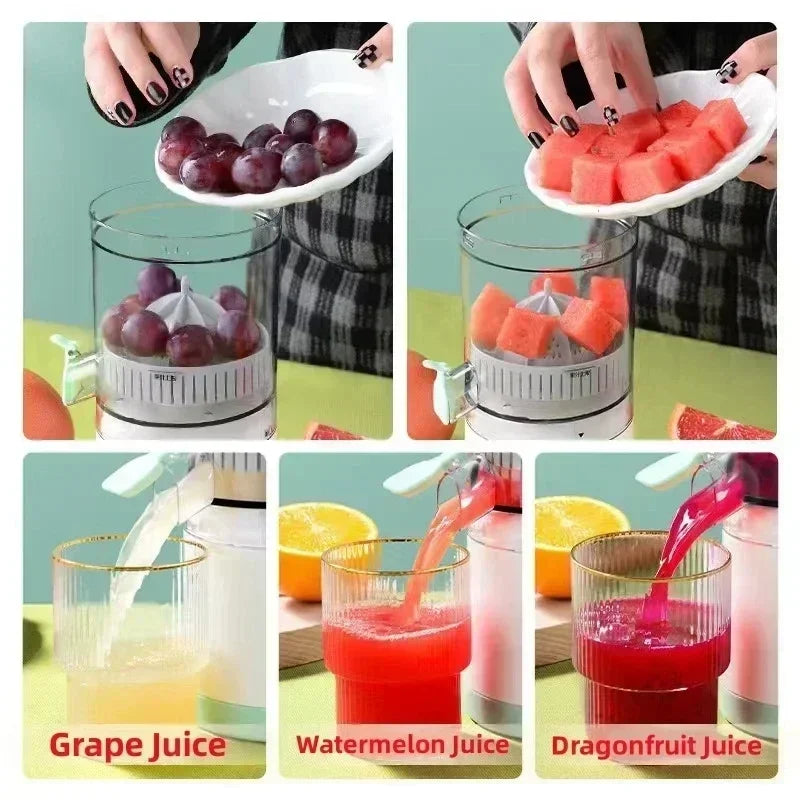 Electric Juicer Juice Cup Citrus Orange Lemon Squeezer USB Charging Blender Fresh Separator Press Machine