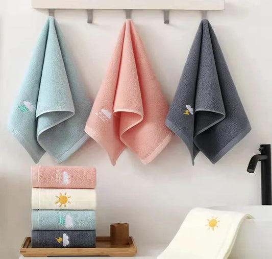 Hand Towels Set of 4, Soft Cotton Towel, Highly Absorbent for Bath, Hand, Face and gym