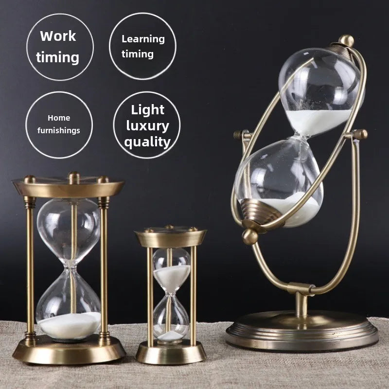 European Creative Metal Hourglass Nordic Modern Home Decor For Any Room