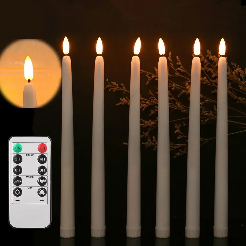 12/24Pcs Flameless LED Candle Battery Operated Flickering Candle For Home