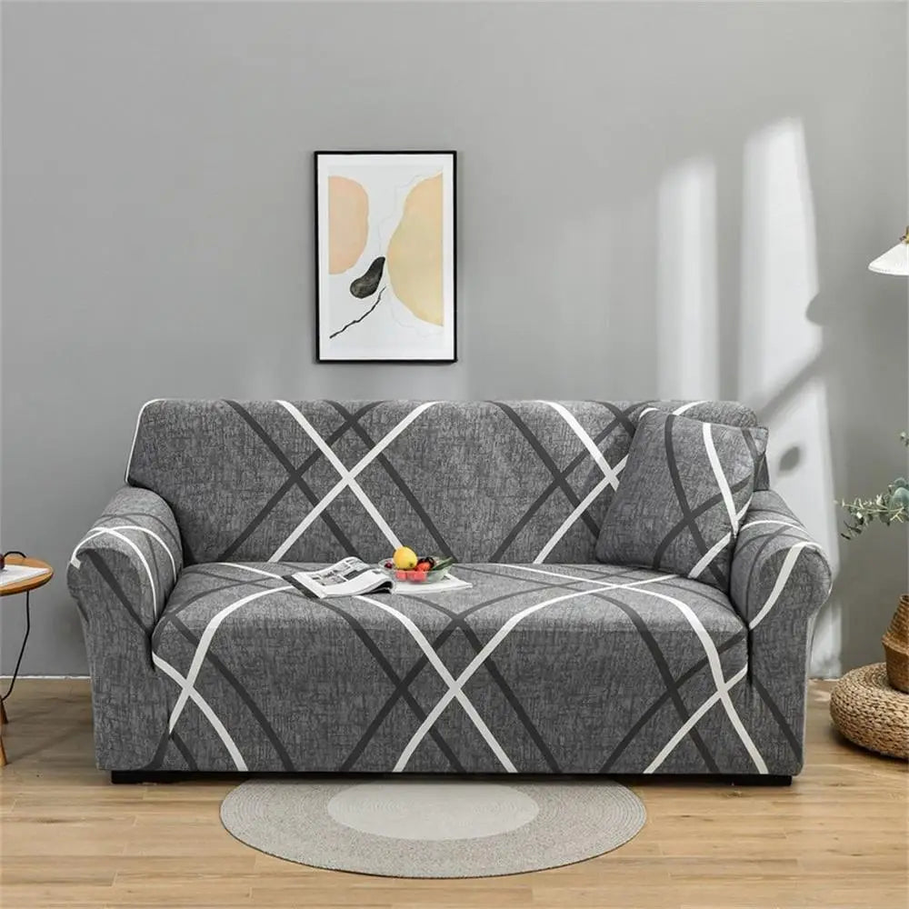 Stretch Plaid Slipcover Elastic Sofa for Living Room Sofa Chair Couch Cover Home Decor