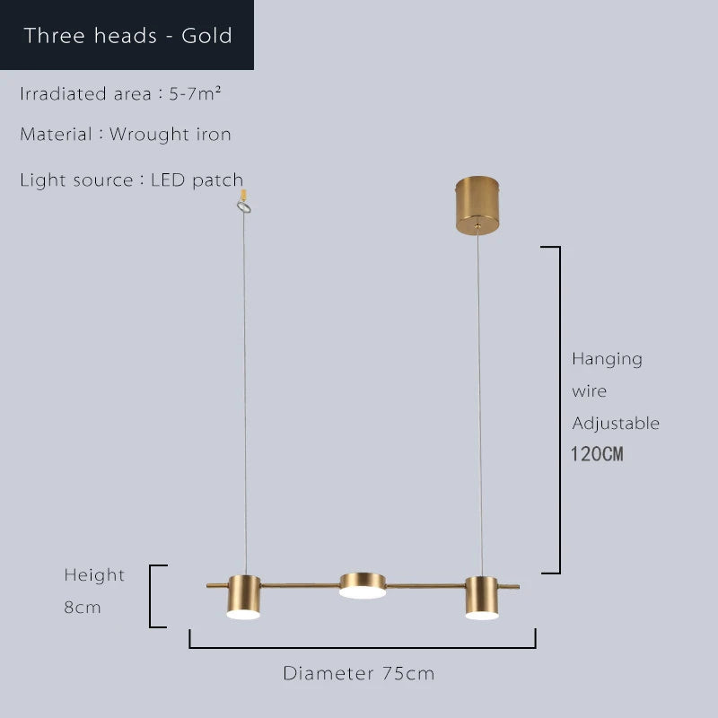 Led Living Room Chandeliers Ceiling Hanging Light Fixture Dimmable Indoor Lighting Lamp