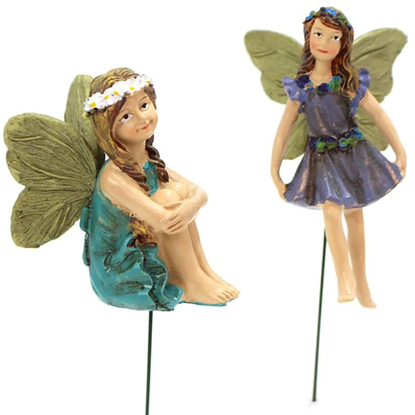 6pcs Fairies Mini Figurines Garden Home Decor Fairy-Ornament European Style Flower Statue Ornament