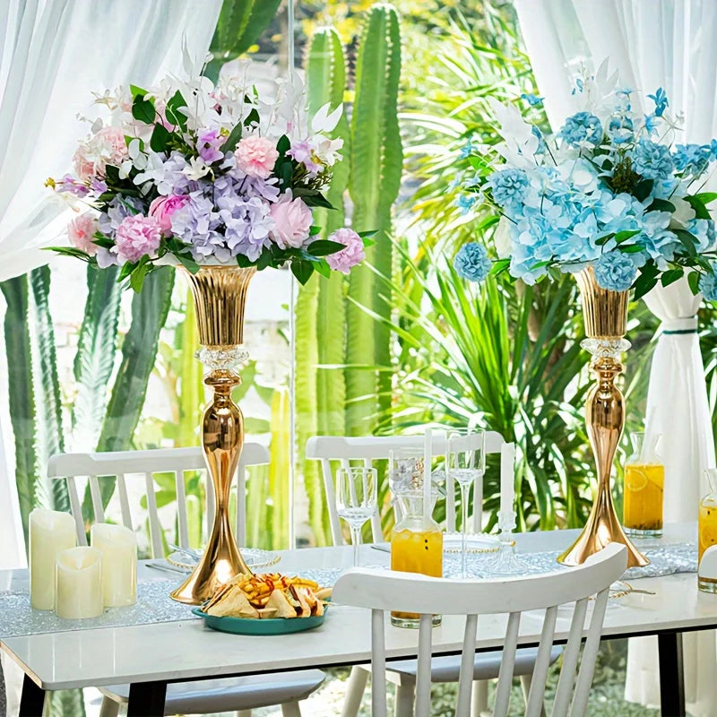 Set of 2/10 Crystal Flower Stands, 22 Vases Centerpiece for Table Decoration, Home Decor