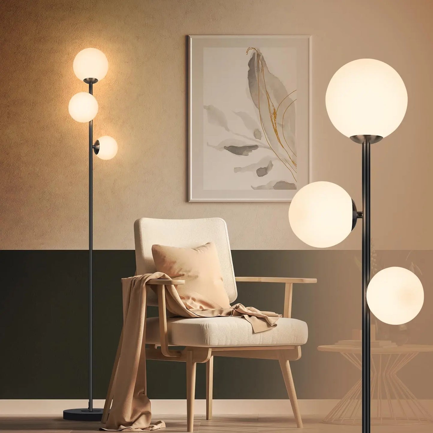 3 Globe Vintage Lamp - 3 Color Options Floor Lamps for Any Room