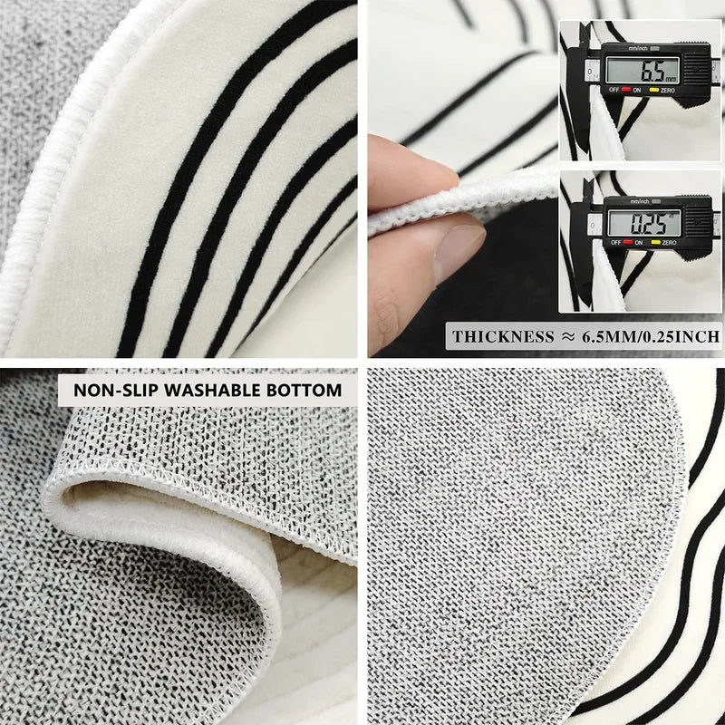 Hallway Carpet Runway Rug Machine Washable Non-slip Floor Mat Spring Flower Home Decoration Rugs for Living Room