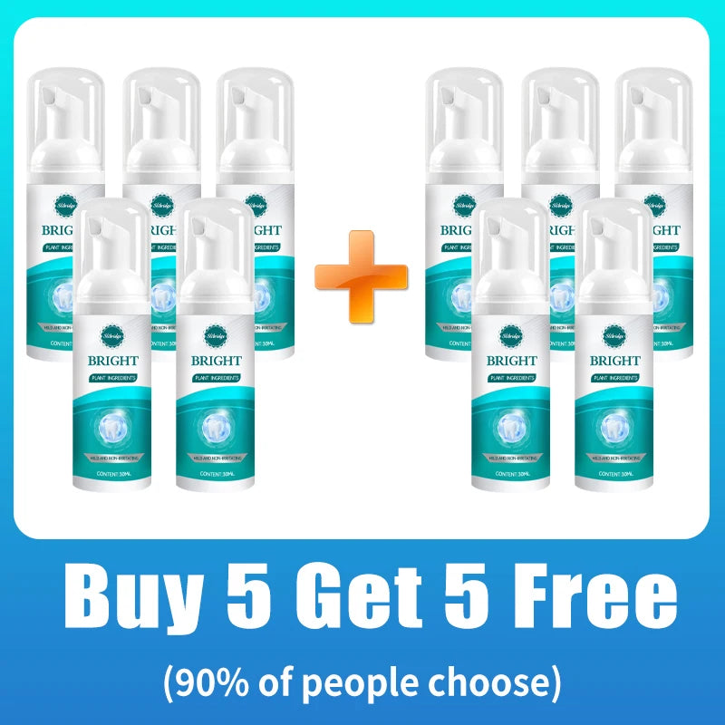 Teeth cleaning care tools, oral foam