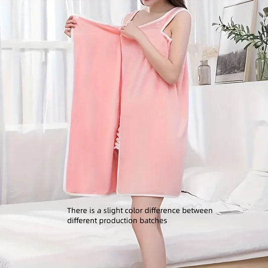 Women's Bath Towels, Wearable Fast Drying, Bathing Beach Spa Bathrobe Shower Bath And Gym Towel