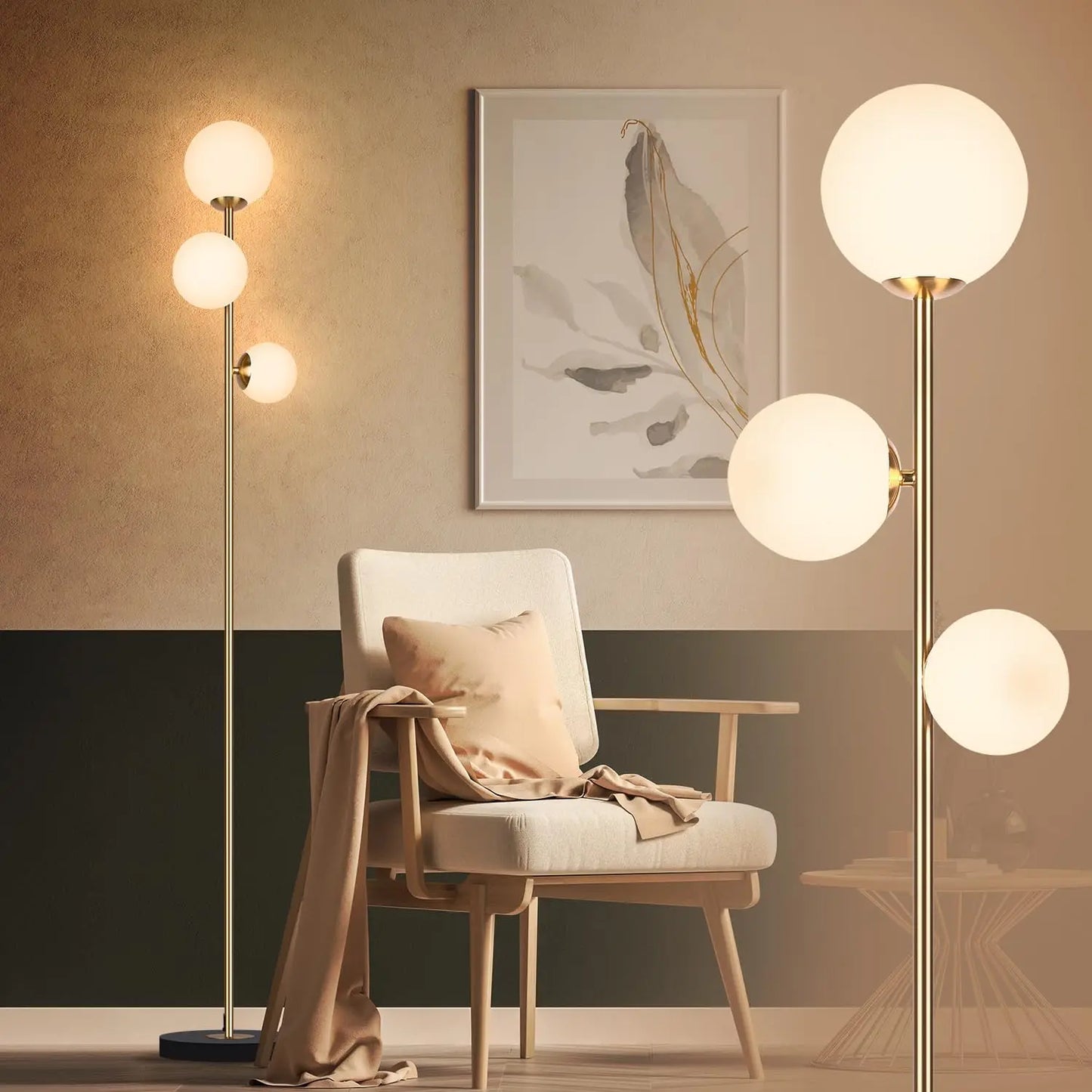 3 Globe Vintage Lamp - 3 Color Options Floor Lamps for Any Room