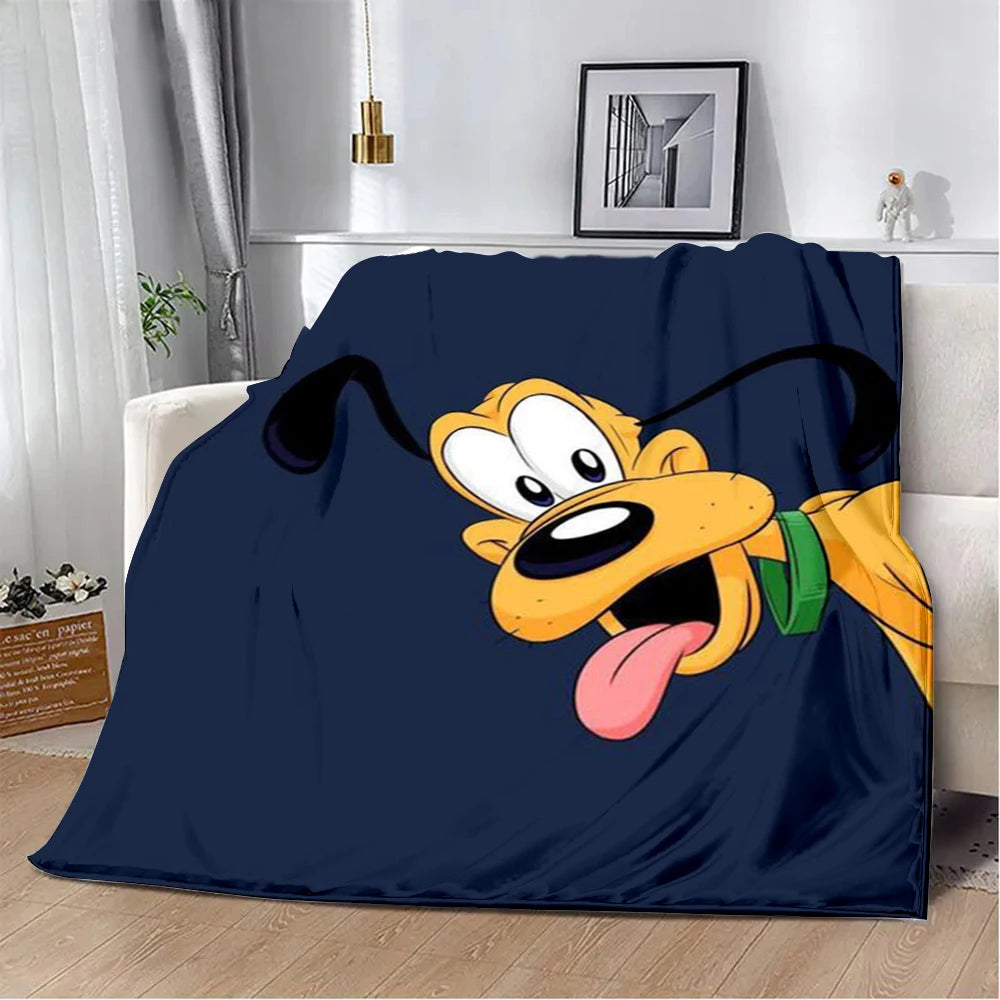 Cute Cartoon Pluto Printed Blanket Warm Blanket Soft and Comfortable