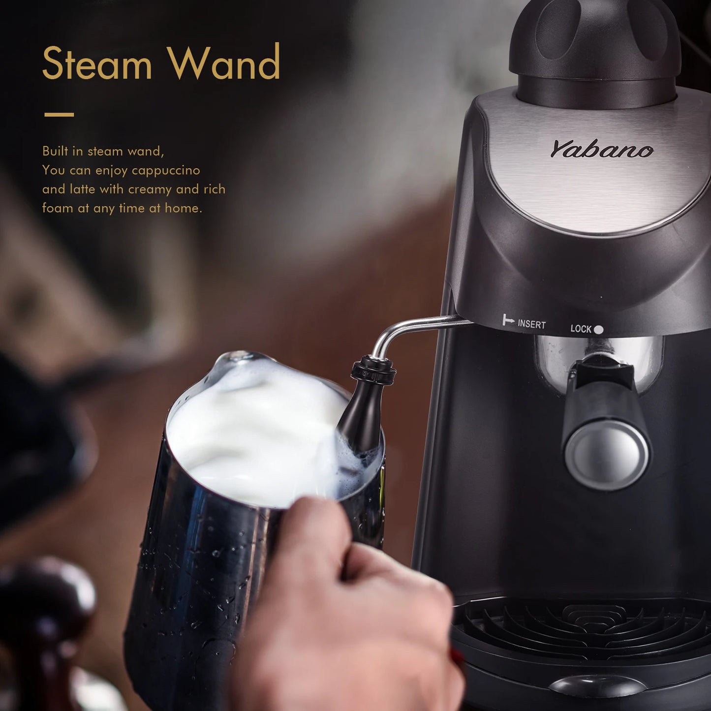Espresso Machine, Coffee Maker, Espresso and Cappuccino Machine with Milk Froth
