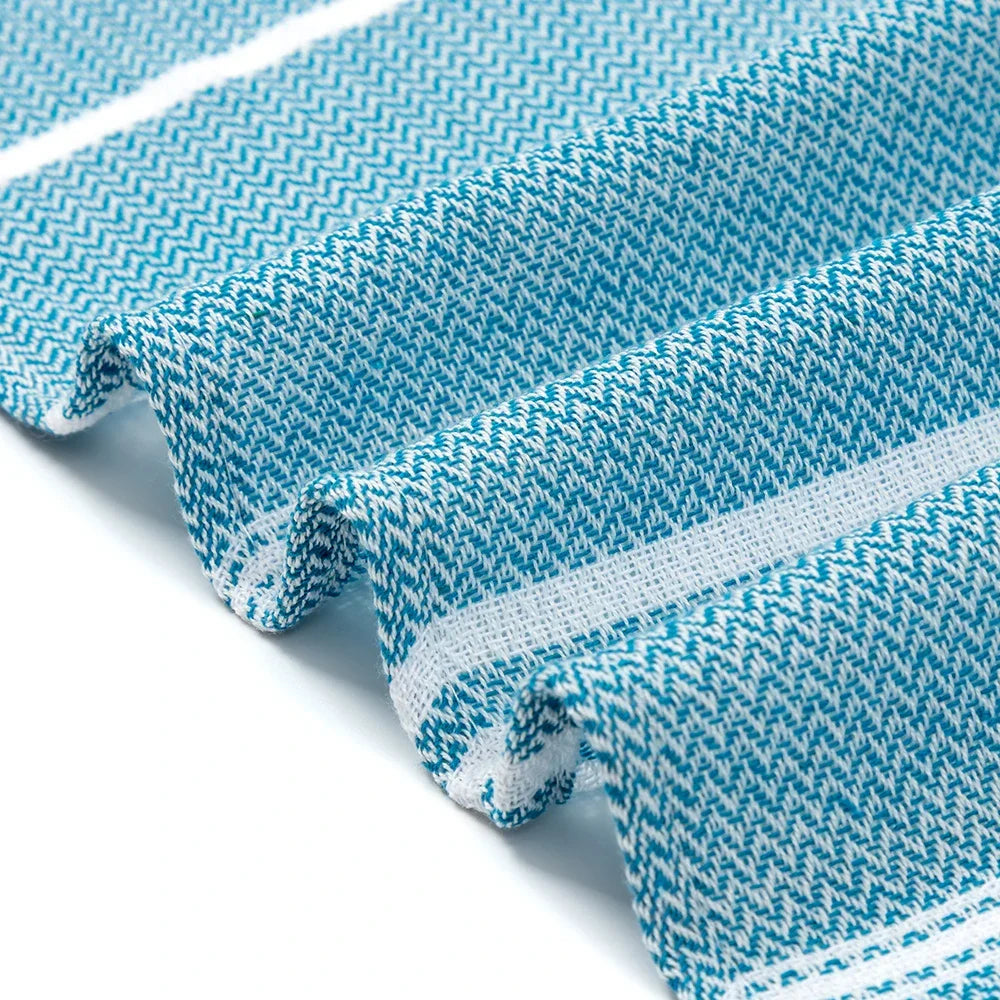Cotton Turkish Beach with Tassels Holiday Soft Absorbent Quick Drying Easy Care