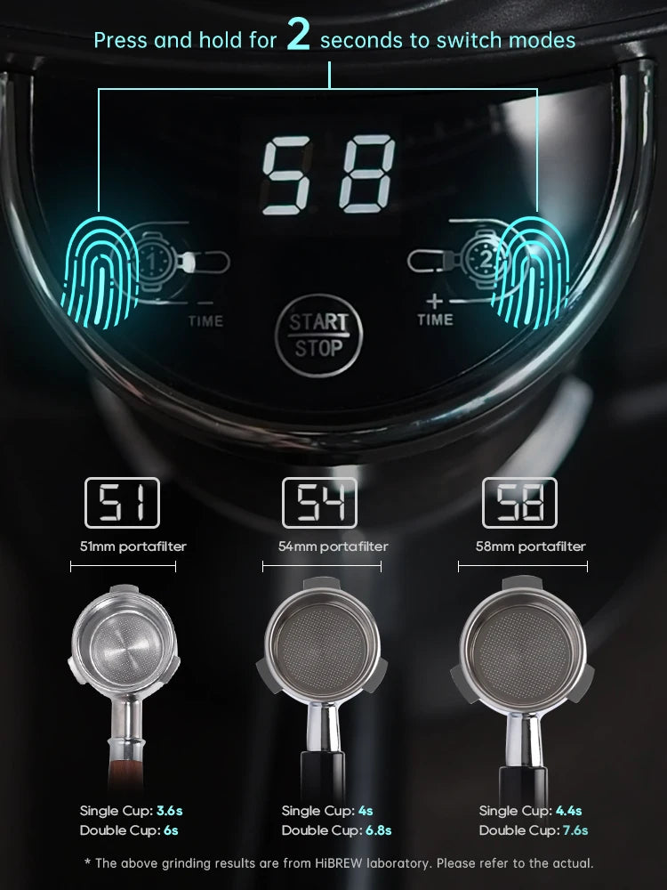 Automatic electric Coffee Grinder for Espresso American Coffee Visual Bean Storage