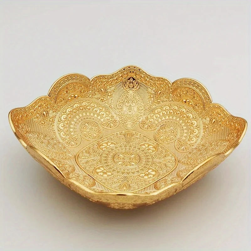 Metal Creative Plate Nut, Candy, Fruit, Snack Home Dried Fruit Plate Decoration