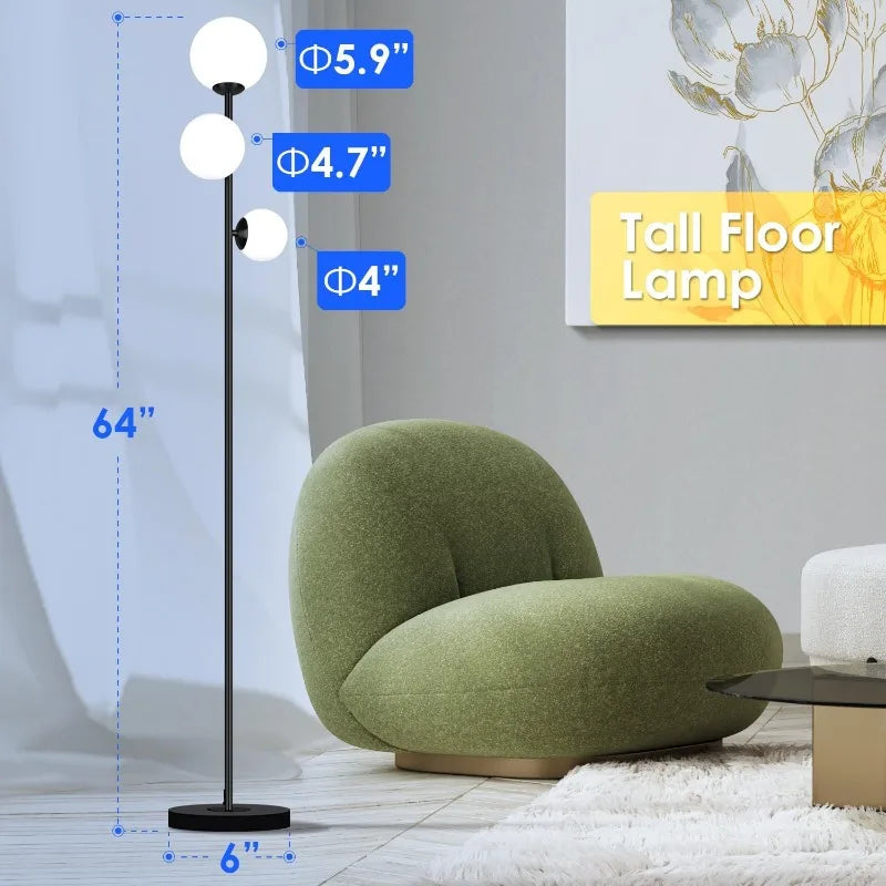 3 Globe Vintage Lamp - 3 Color Options Floor Lamps for Any Room