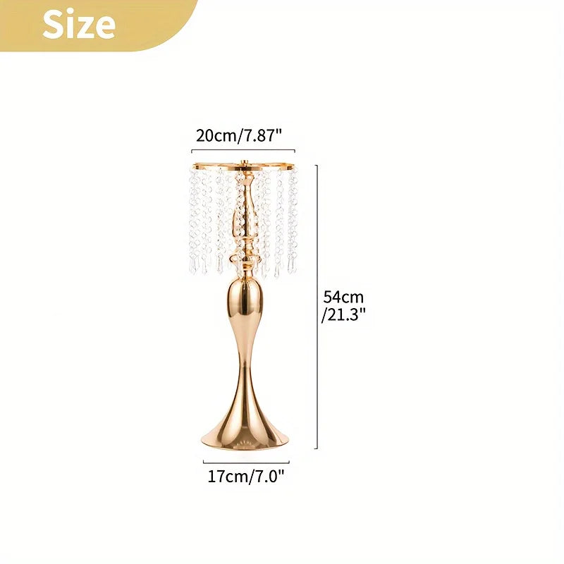 2/10 Pieces 21.3-Inch-High Crystal Flower Stand, 2/10 Pieces 21.3-Inch-High Crystal Flower Stand, for All Occasions