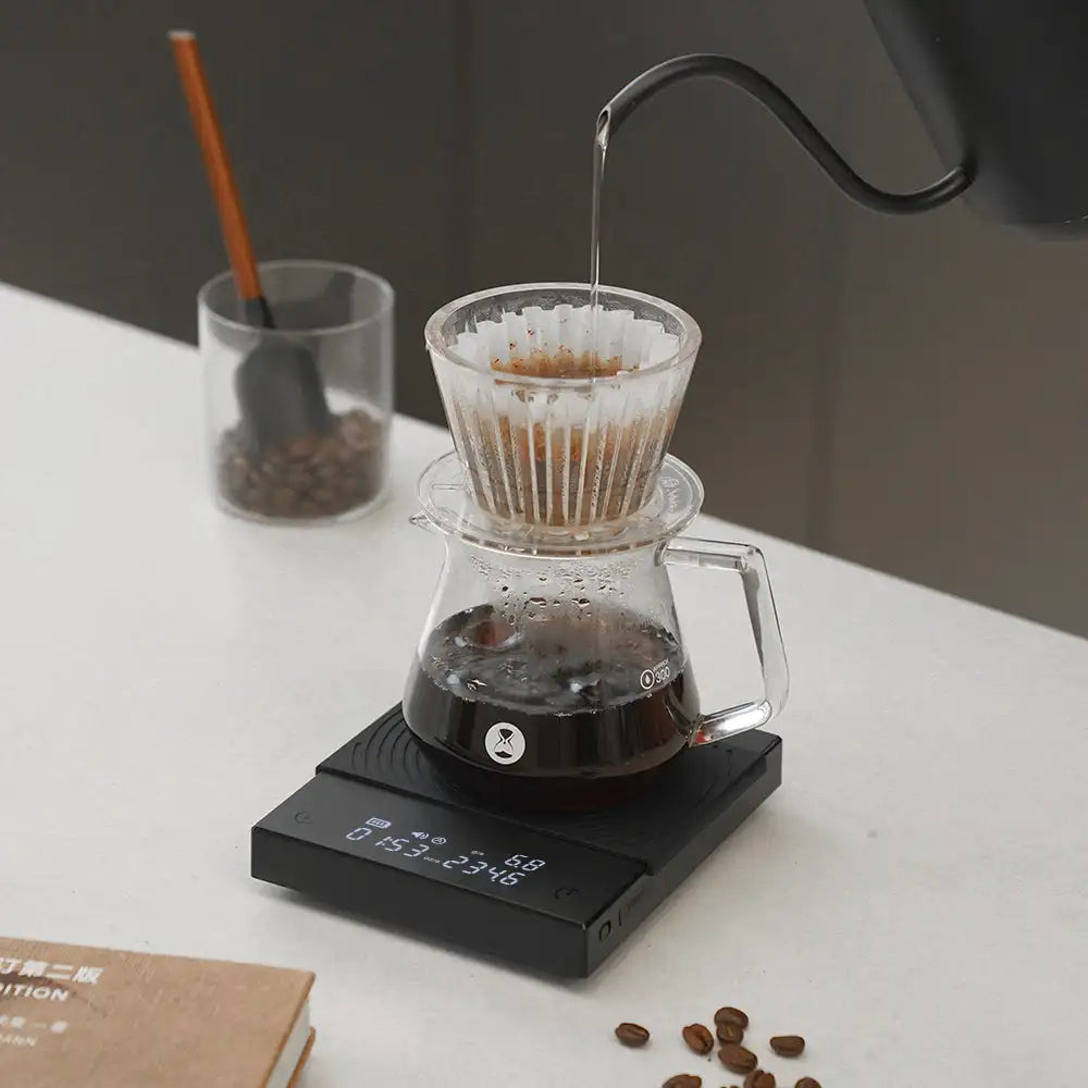 2 Black Mirror Pour Over Coffee Scale flow rate Auto Timer Digital Kitchen scale espresso