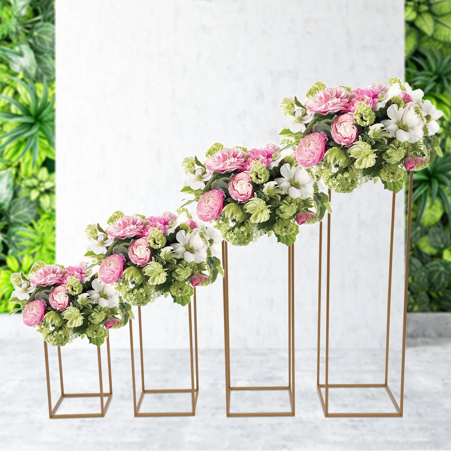 Metal Plant Stands for Decoration decor Lead Flower Stand, T-stage Decor, 4 PCs/Set