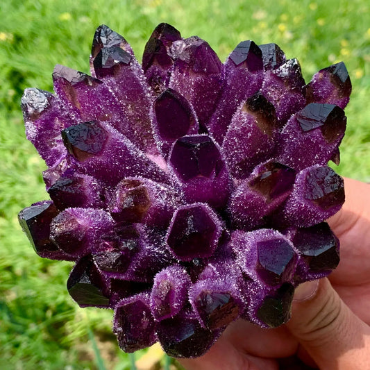 Natural Violet Quartz Crystal Cluster