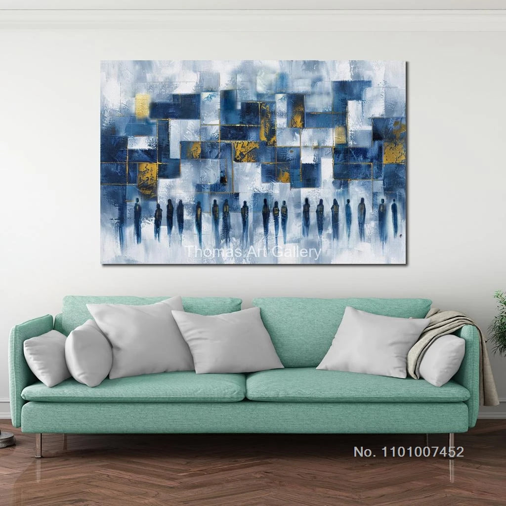Wall Art Decor Jewish Art Western Blue HD Jerusalem Modern Picture Decor