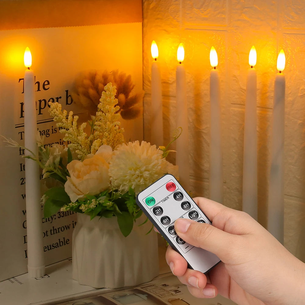 12/24Pcs Flameless LED Candle Battery Operated Flickering Candle For Home