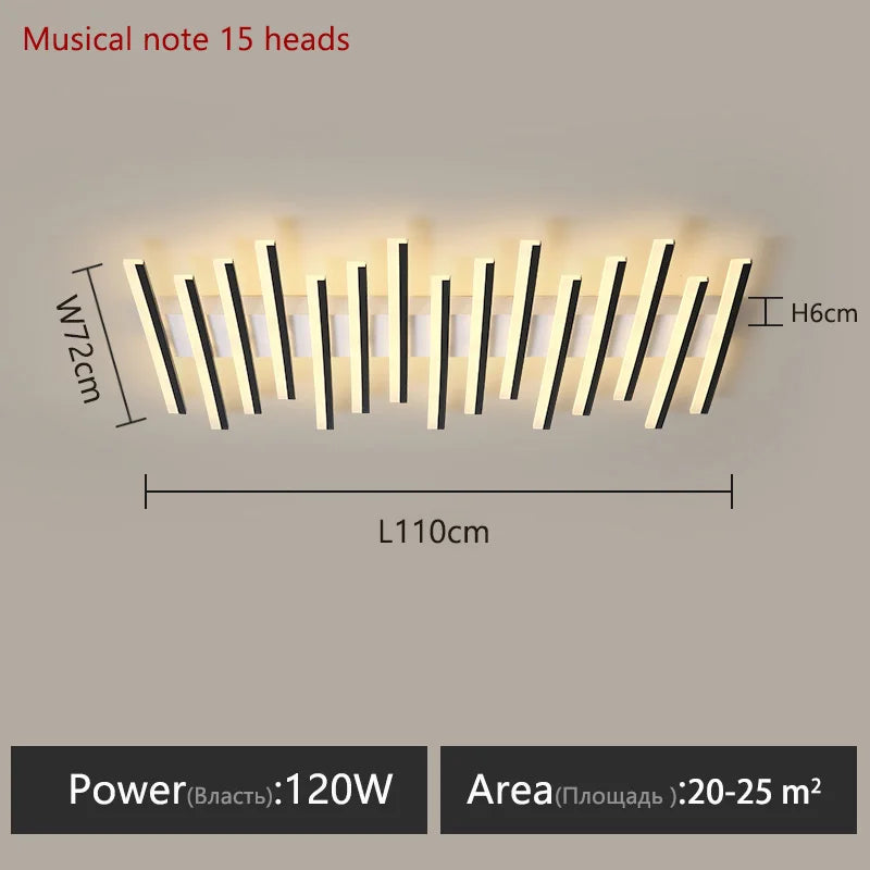 Modern living room lamps ceiling light interior decoration for home led lamps for bedrooms linear ceiling light home lamp