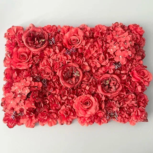 Pink Silk Rose Flower Wall Decoration Backdrop Decor