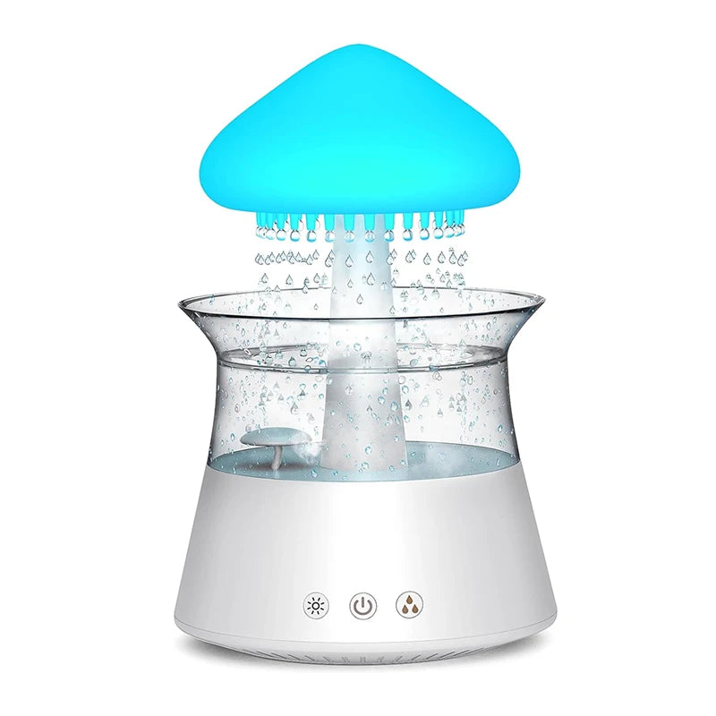 Rain Cloud Electric Air Humidifier Aroma Diffuser Zen Rain Water Drops Colorful Night Light Humidifier for Home