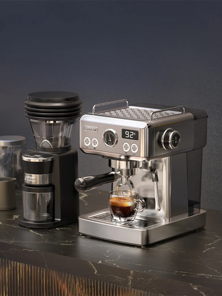 Automatic electric Coffee Grinder for Espresso American Coffee Visual Bean Storage