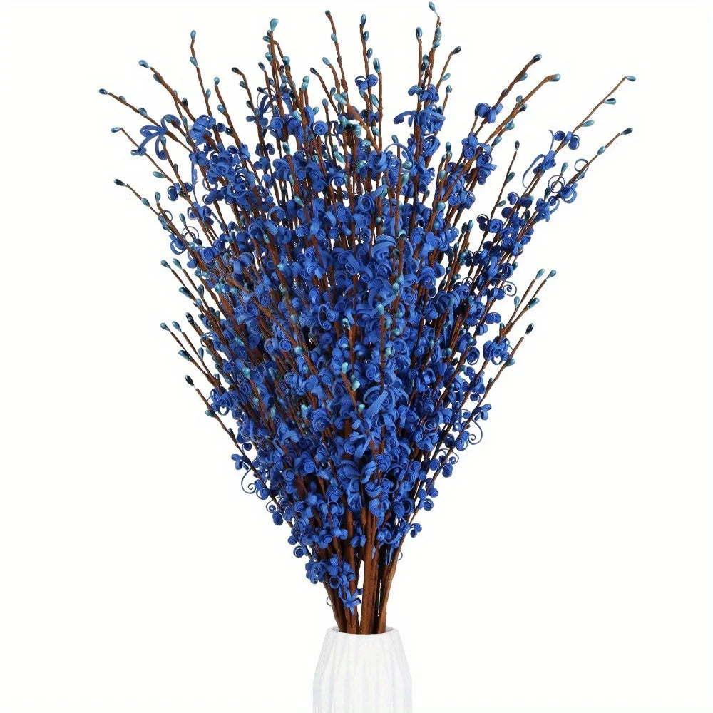 Pc 15Flowers Jasmine Flowers Pussy Willow Branches for Vases Party Home Decor