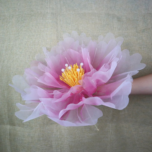 Realistic Peony Silk Large Flower Decoration Layered Fluffy Petal Flowers