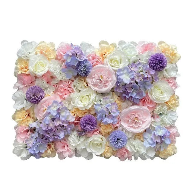 Pink Silk Rose Flower Wall Decoration Backdrop Decor