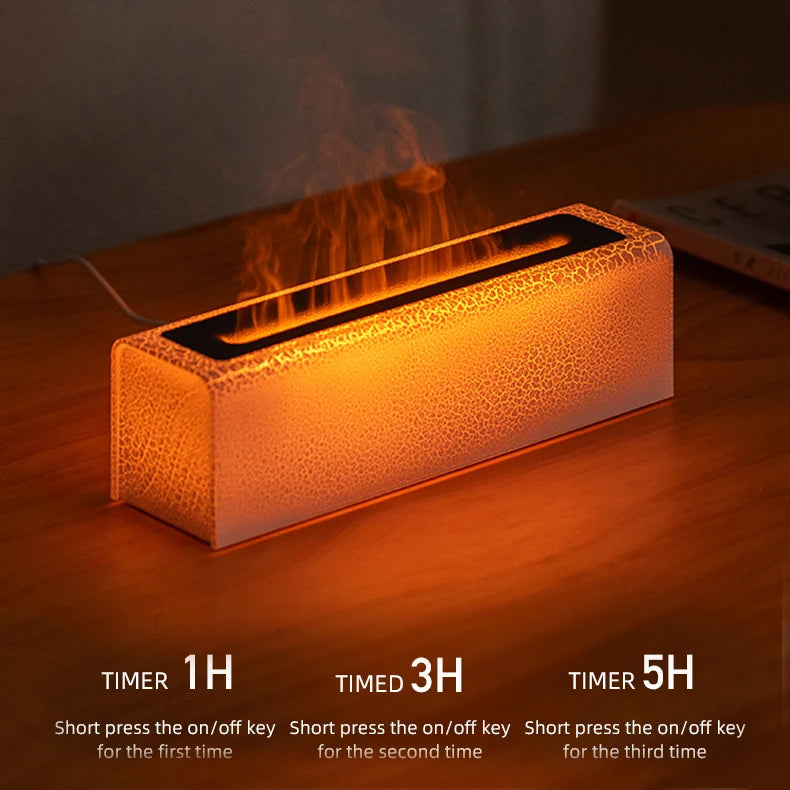 7Colorful Flame Diffuser USB Air Humidifier Aromatherapy Essential for Home Oil Diffuser Fragrance Diffuser