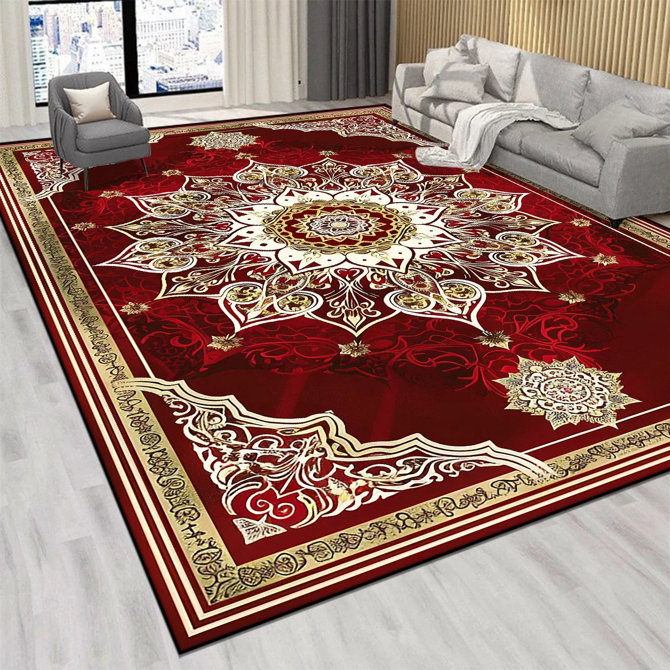 Persian Luxury Carpet for All Rooms Rug Non-slip Mat Tapis Style