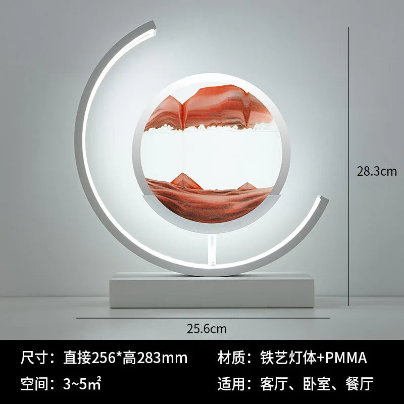 Geometric Sand Art Lamp - Adjustable Brightness, USB Powered, No Battery Needed for All Rooms