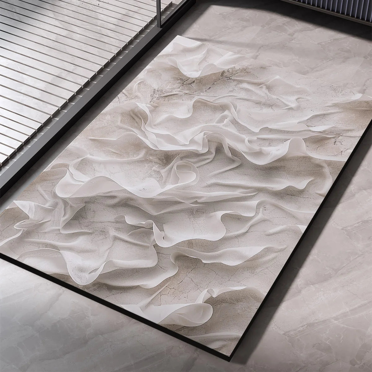 Luxury Bathroom Mat Quick Dry Non-slip Super Absorbent Bathroom Shower Carpet Toilet Doormat Machine Washable