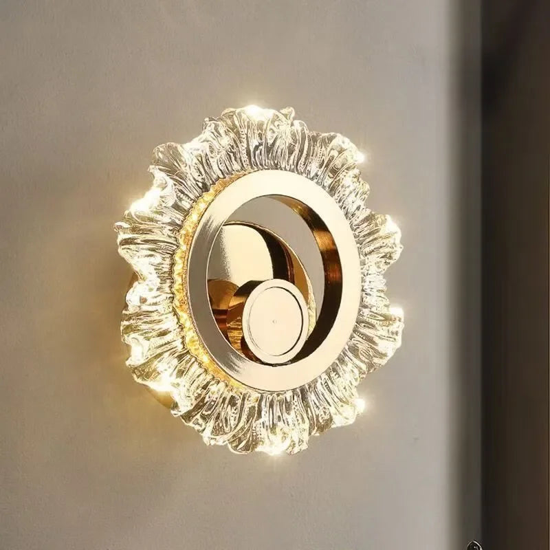 Nordic Modern Wall Lamp Fashion Art Living Room Bedroom Bedside Luxury Villa Staircase Aisle Corridor Light