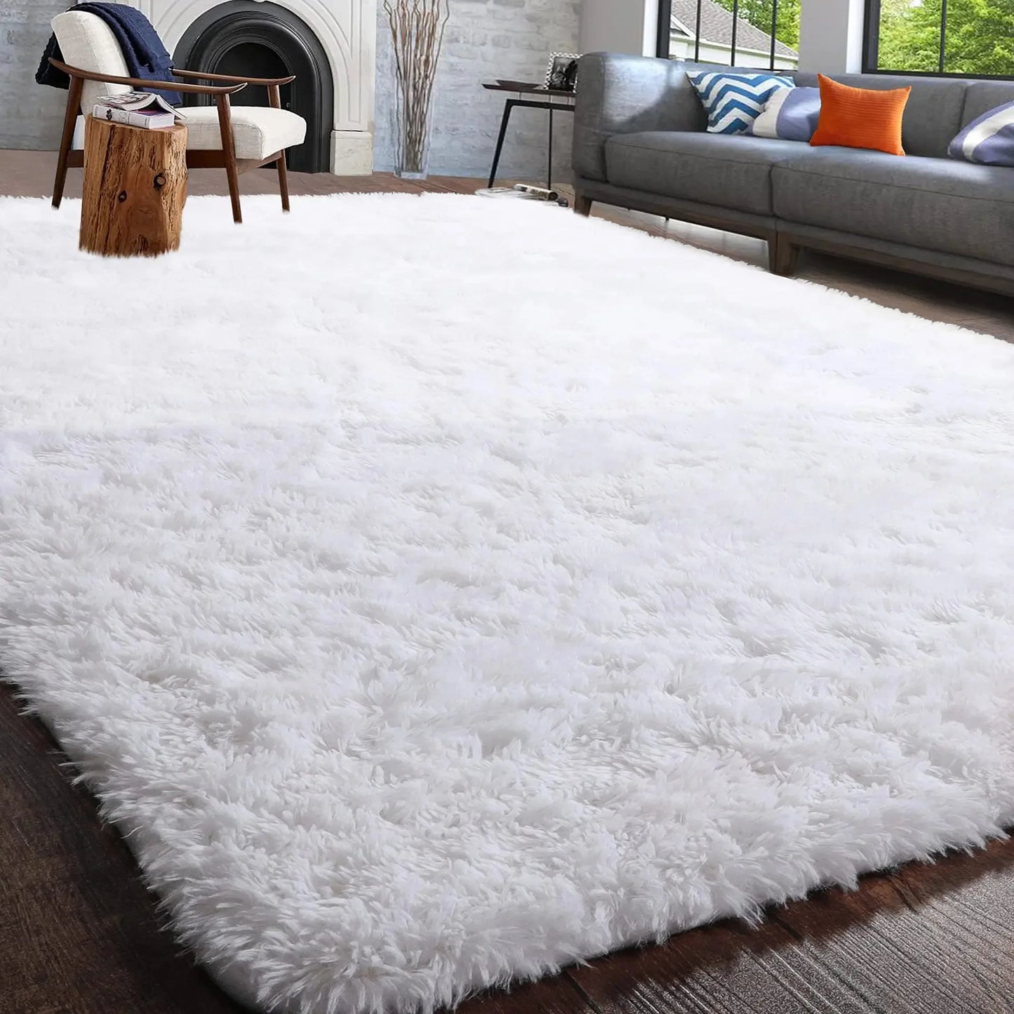 Fluffy Rugs Fuzzy Area Rugs for Room all rooms Soft Carpet Non Slip Rugs for Hardwood Floors Room Decor