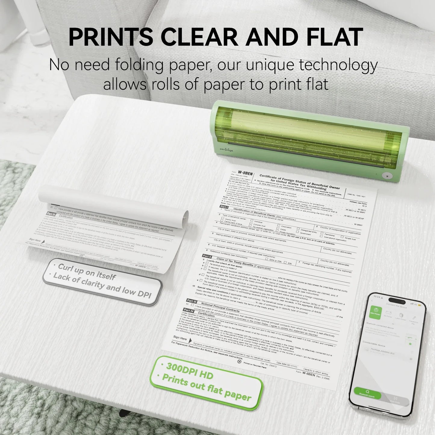 P80 Portable Printers Wireless for Travel, Bluetooth Mobile Printer Portable Compatible with Phone & Laptop