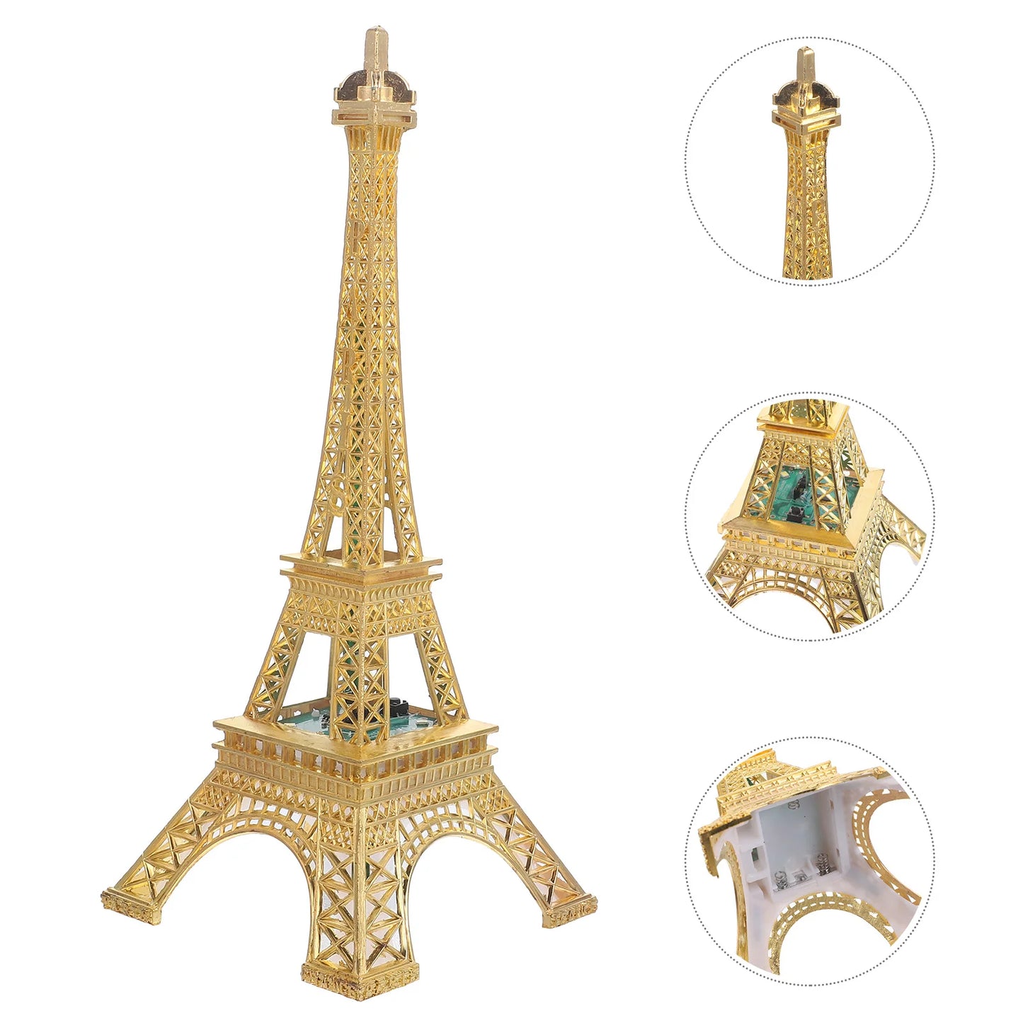 Light Up Eiffel Tower Paris Building Led Eiffel Tower Night Light Metal Architecture Model Home Decor