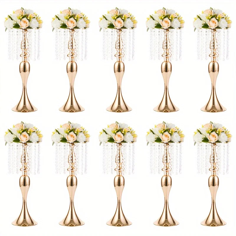 2/10 Pieces 21.3-Inch-High Crystal Flower Stand, 2/10 Pieces 21.3-Inch-High Crystal Flower Stand, for All Occasions