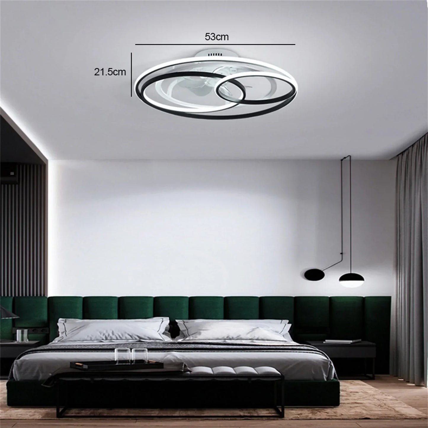 20INCH Round LED Ceiling Light Ring Design, Perfect for Dining Room, Bedroom or Living Room