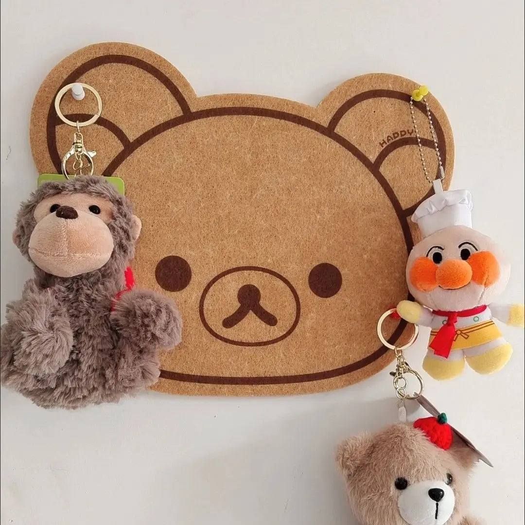Cartoon Rilakkumas Bear Board Teddy Bear Wall Message Board Dolls Hanging Decor