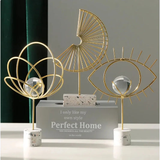 Nordic Metal Abstract Art Ornament For Any Room Creative Home Decor