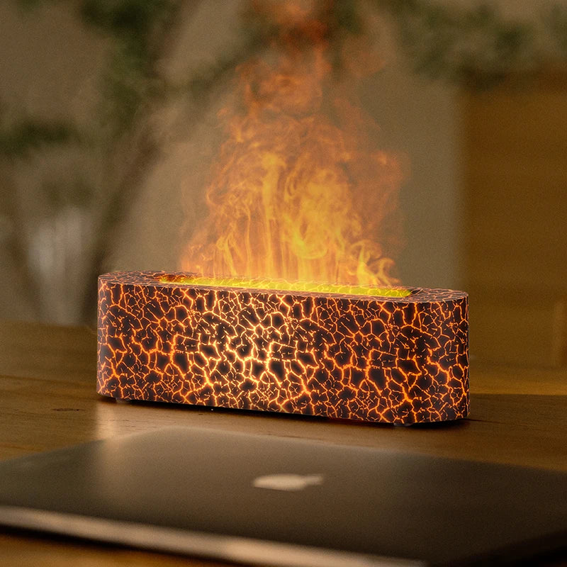 7Colorful Flame Diffuser USB Air Humidifier Aromatherapy Essential for Home Oil Diffuser Fragrance Diffuser