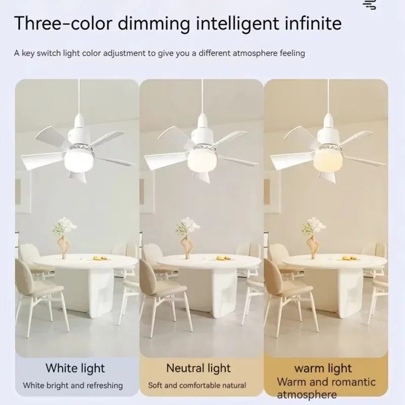 Ceiling Fan With Light Remote Control Dimmable 30W Modern Smart Wireless Fans Lighting For Any Room
