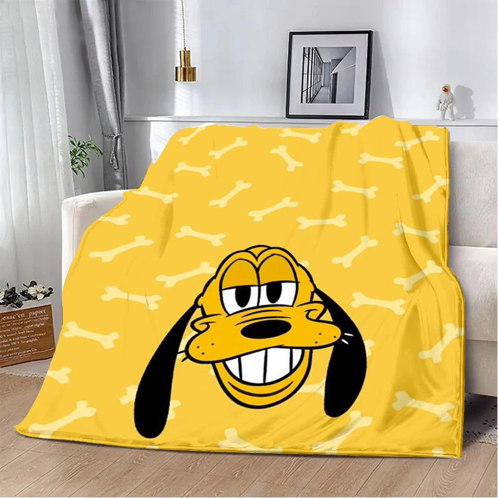 Cute Cartoon Pluto Printed Blanket Warm Blanket Soft and Comfortable