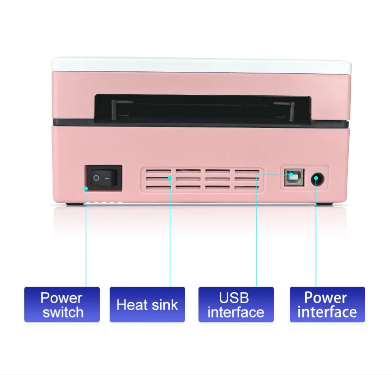 D200 Bluetooth Thermal Label Printer Shipping Label Printer 4X6inch Compatible with iPhone Android Mac Window