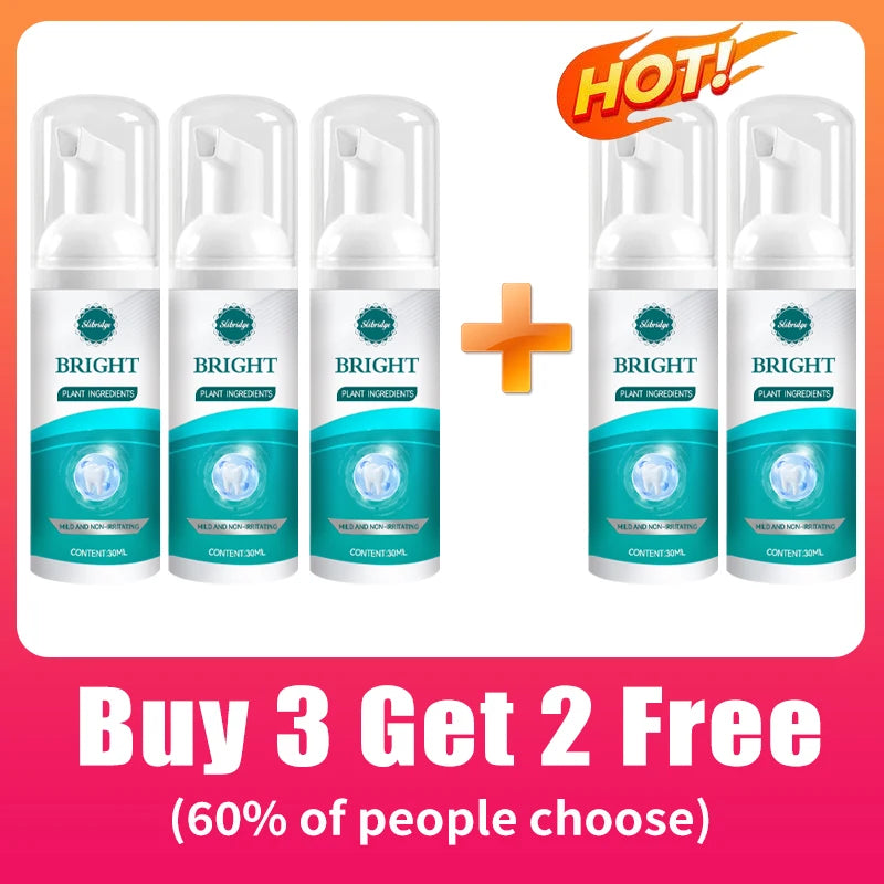 Teeth cleaning care tools, oral foam